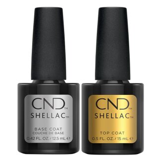 CND Shellac Set Top(12,5ml) & Base Coat,(12,5ml)